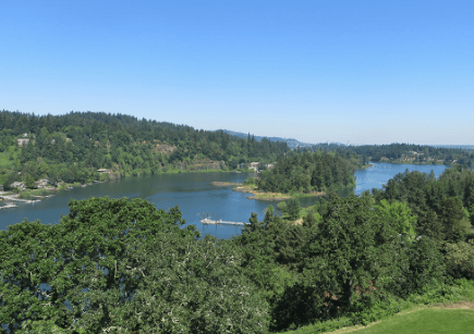 View of the Willamette River in a Manor or Court apartment