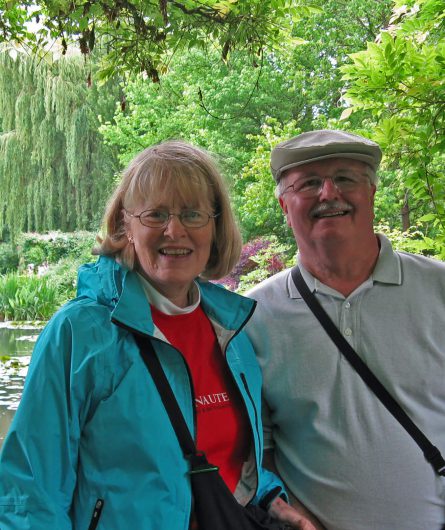 A Willamette View couple traveling in Giverny, France