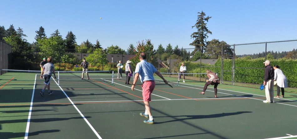 A Pickle ball tournament