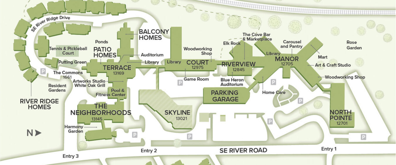 Willamette View campus map